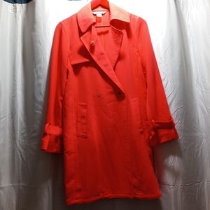 Stylish Red Trench Coat